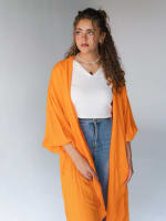 Flowy cardigan in orange 