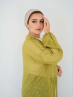 Galaxy kimono in lime green