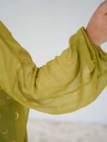 Galaxy kimono in lime green