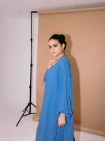 Flowy cardigan in blue 