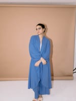 Flowy cardigan in blue 