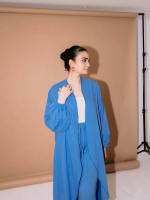 Flowy cardigan in blue 