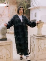 Feather kimono - Black