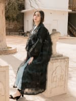 Feather kimono - Black