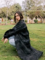 Feather kimono - Black