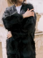 Feather kimono - Black