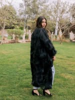 Feather kimono - Black