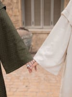 Shiny stud kimono - Beige 