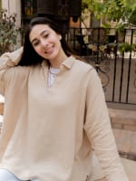 Ellen top in beige 
