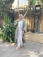 Flowy cardigan in olive 