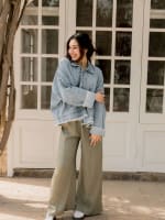 Flowy pants - olive 