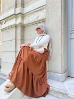 Flowy skirt- Brown