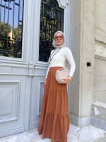 Flowy skirt- Brown