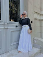 Flowy skirt -white 