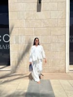 The ribbon blouse - white 