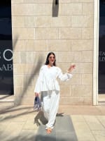 The ribbon blouse - white 