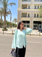 The Ribbon blouse - Mint
