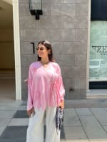 Ribbon blouse - Pink 