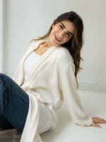 The knit cardigan-offwhite 