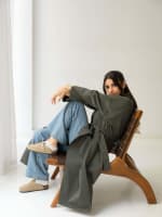 The waterproof coat-olive