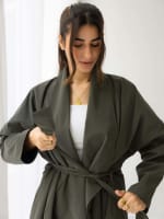 The waterproof coat-olive