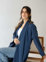 The waterproof coat-Navy