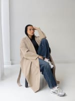 The waterproof coat-Beige