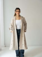 The Eyelet coat- Beige