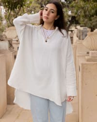 Ellen top in white 