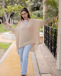 Ellen top in beige 