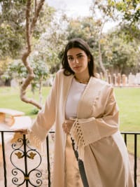 Naomi kaftan with fringes 