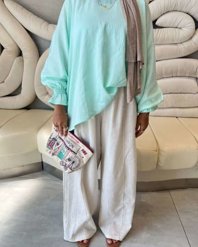 Flowy pants - beige 