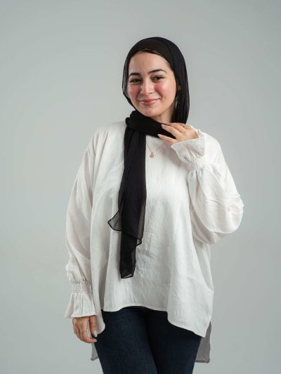 Basic top in white