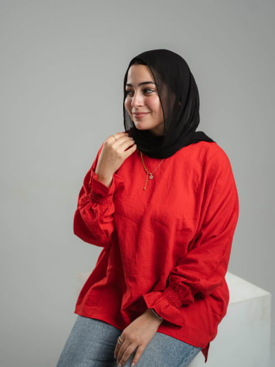 Basic top in red