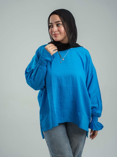 basic top in blue 