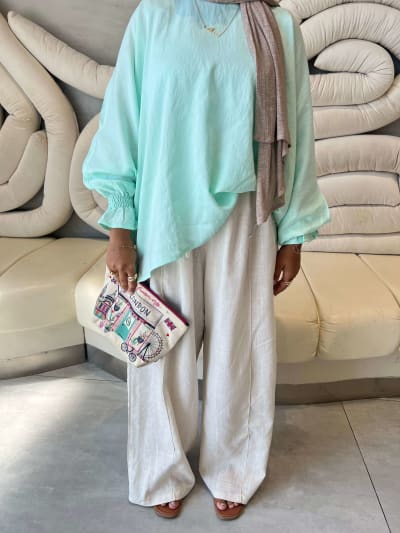Flowy pants - beige 