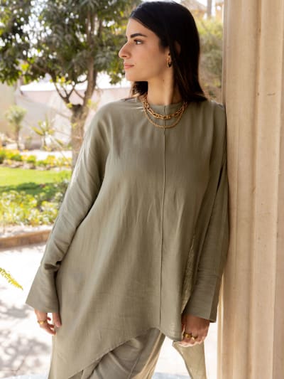 Sophia top _ olive