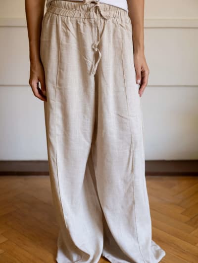Flowy pants - beige 