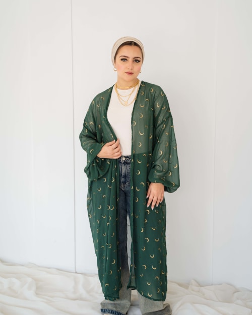 Galaxy kimono in olive 