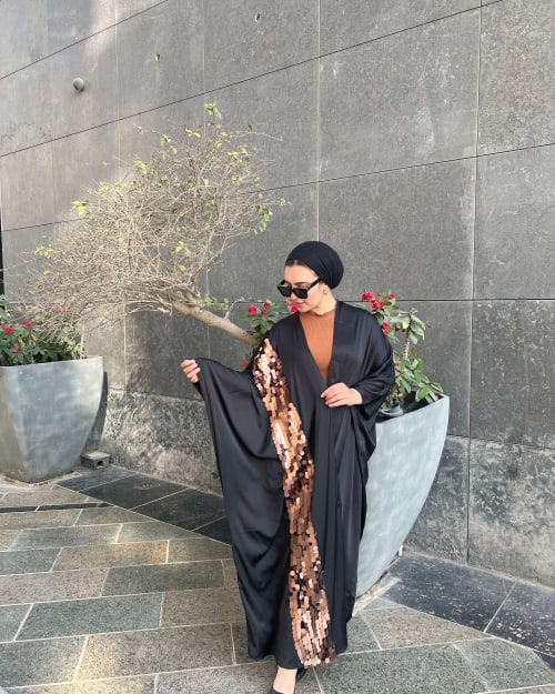 Arabic satin kaftan