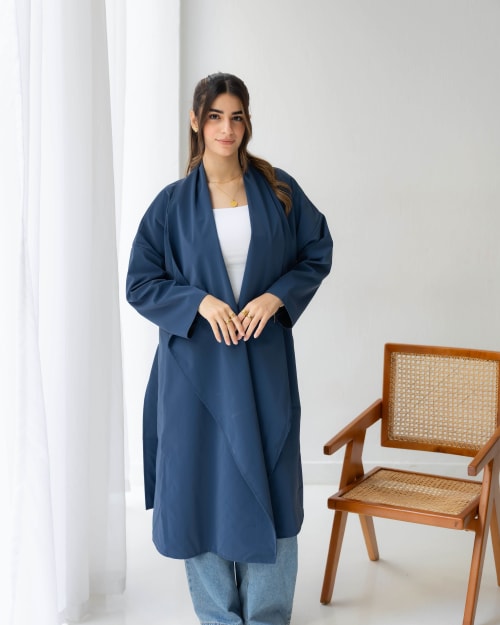 The waterproof coat-Navy