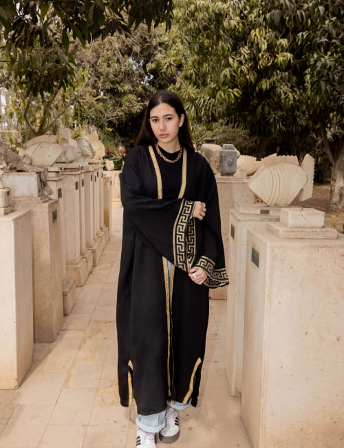  geomitric Calligraphy kaftan 