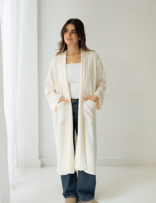 The knit cardigan-offwhite 