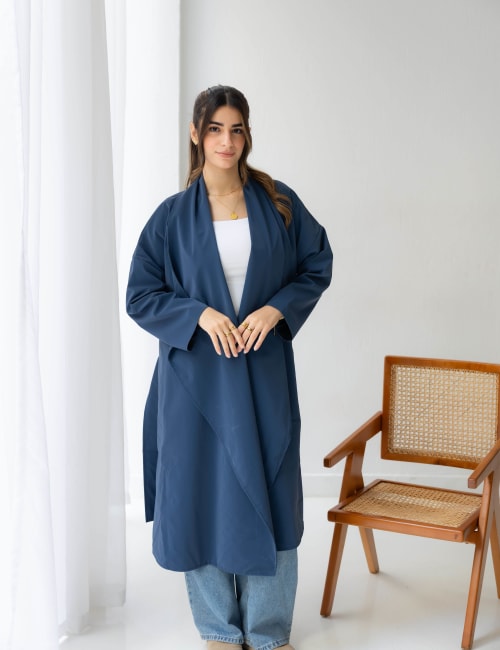 The waterproof coat-Navy