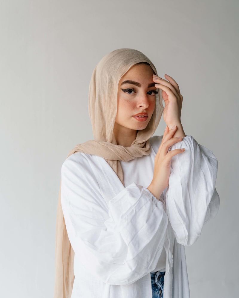 Flowy cardigan in white 