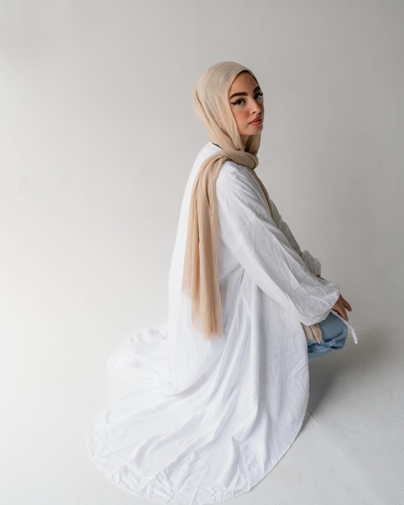 Flowy cardigan in white 