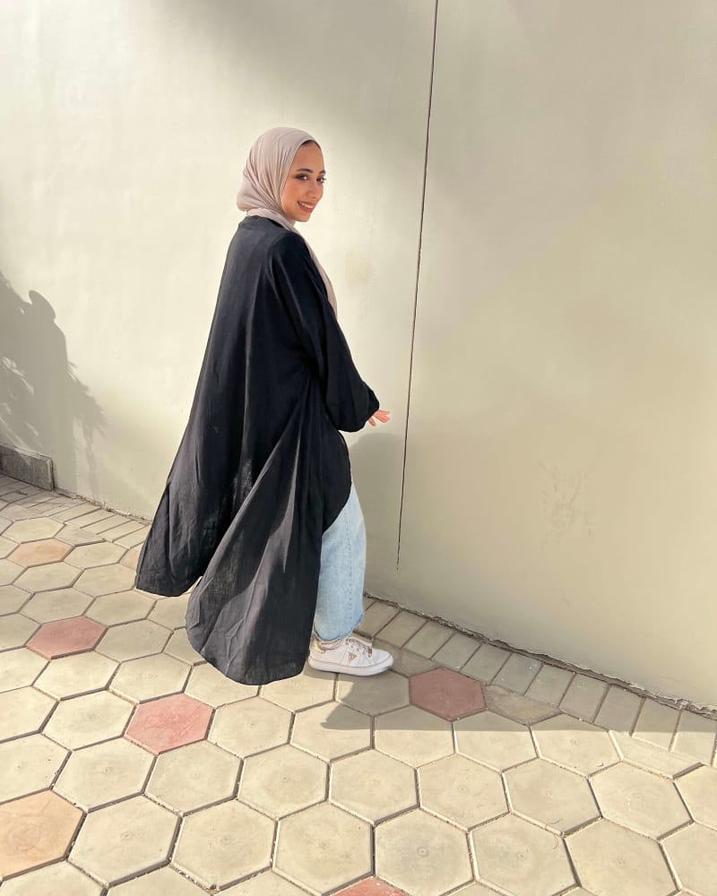 Flowy cardigan in black 