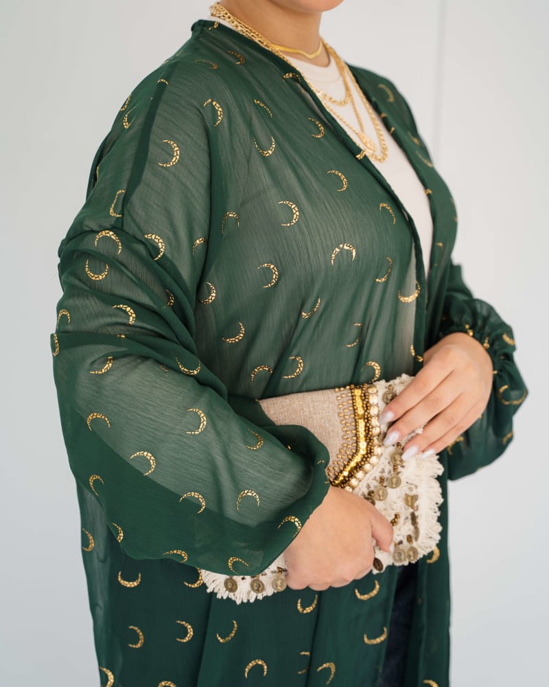 Galaxy kimono in olive 