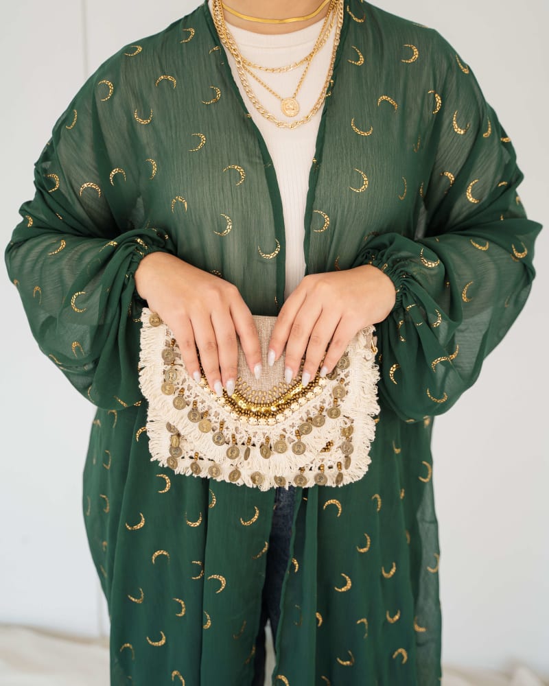 Galaxy kimono in olive 