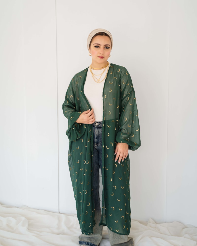 Galaxy kimono in olive 